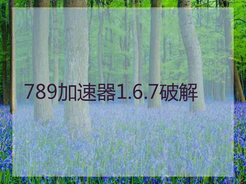 789加速器1.6.7破解